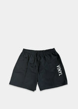Ανδρικό μαγιό Vinyl Art Clothing - 00489-01 - minimal side logo midi swim boxer μαύρο