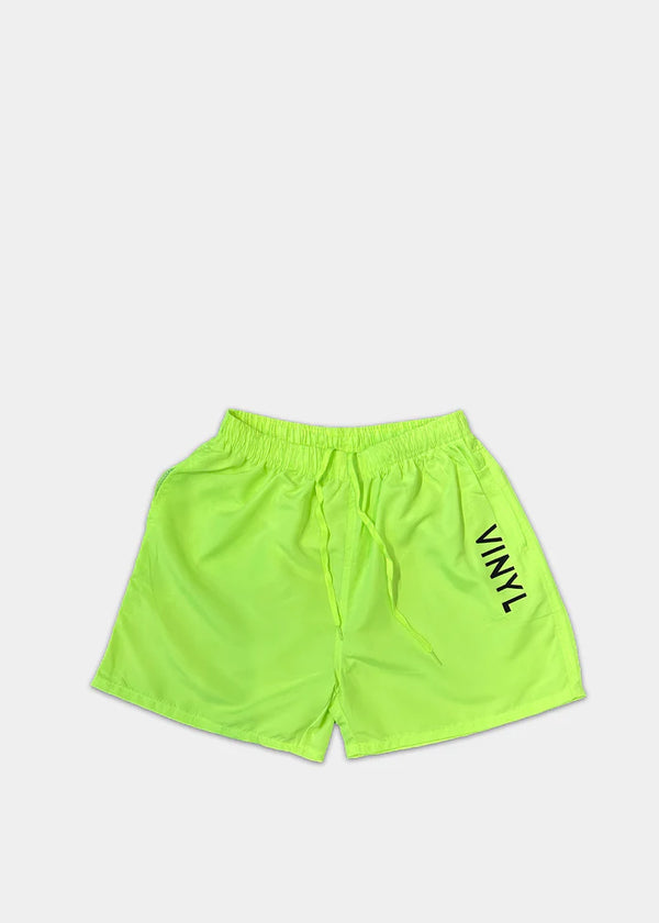 Ανδρικό μαγιό Vinyl Art Clothing - 00489-32 - minimal side logo midi swim boxer λάιμ