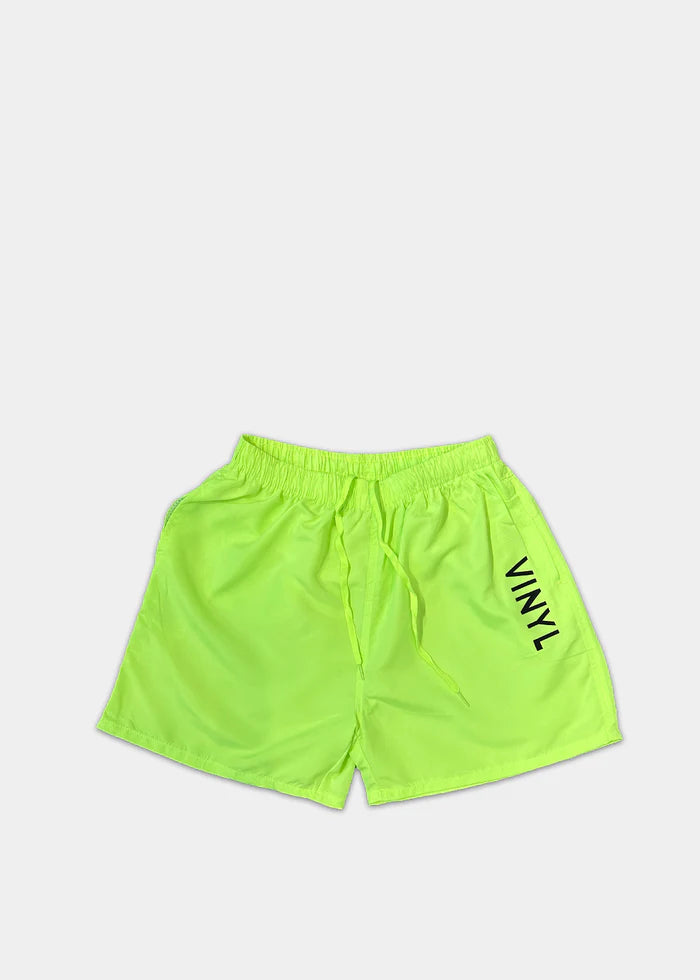 Ανδρικό μαγιό Vinyl Art Clothing - 00489-32 - minimal side logo midi swim boxer λάιμ