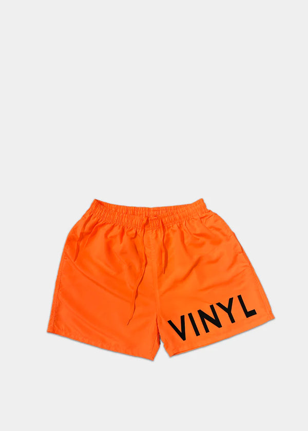 Ανδρικό μαγιό Vinyl Art Clothing - 00587-27 - logo midi swim boxer πορτοκαλί