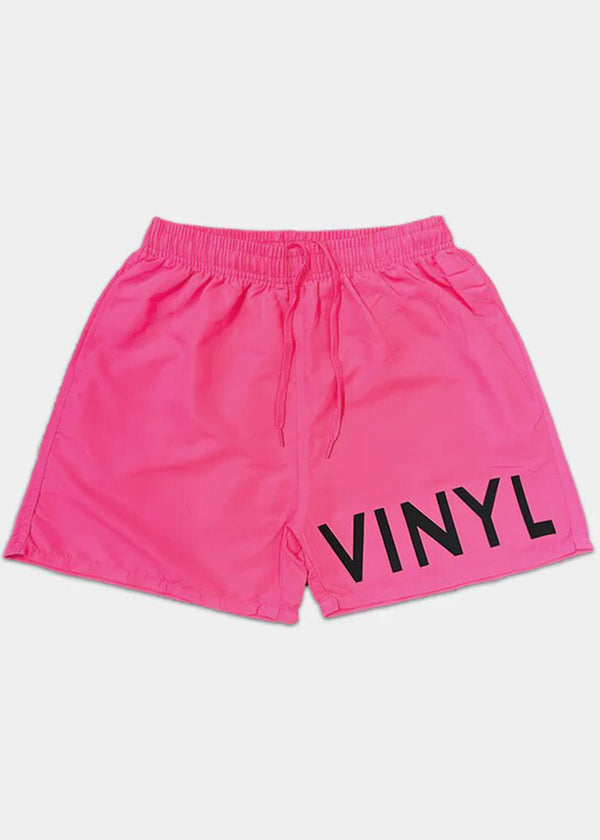 Ανδρικό μαγιό Vinyl Art Clothing - 00587-36 - logo midi swim boxer φουξ