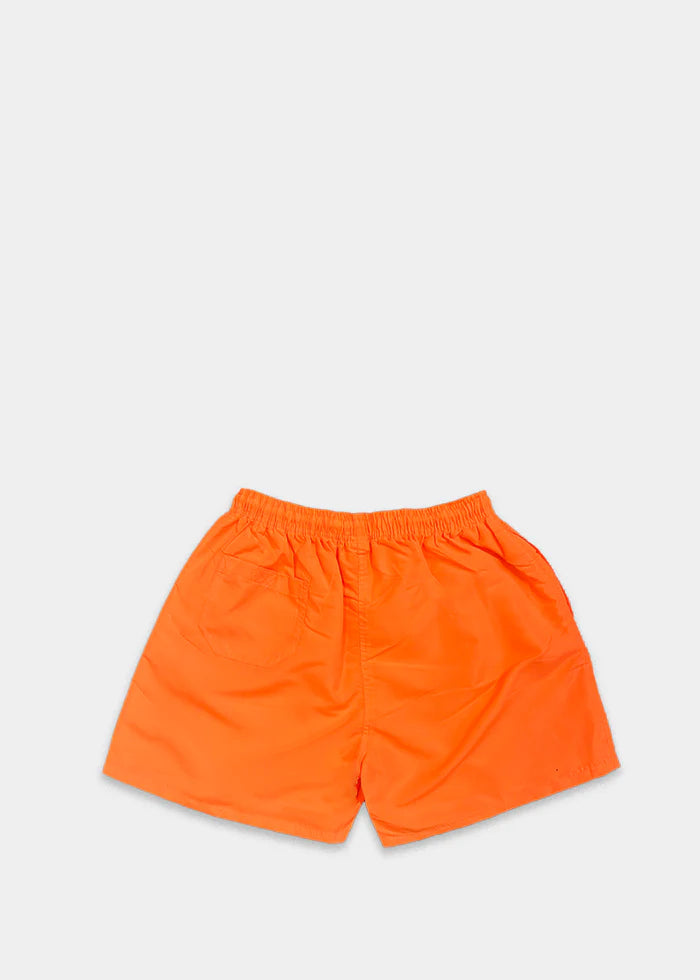 Ανδρικό μαγιό Vinyl Art Clothing - 00631-27 - minimal logo midi swim boxer πορτοκαλί