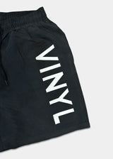 Ανδρικό μαγιό Vinyl Art Clothing - 00965-01 - side logo midi swim boxer μαύρο