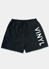 Ανδρικό μαγιό Vinyl Art Clothing - 00965-01 - side logo midi swim boxer μαύρο