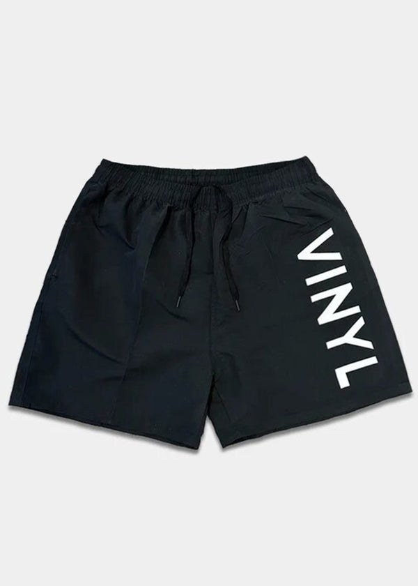 Ανδρικό μαγιό Vinyl Art Clothing - 00965-01 - side logo midi swim boxer μαύρο