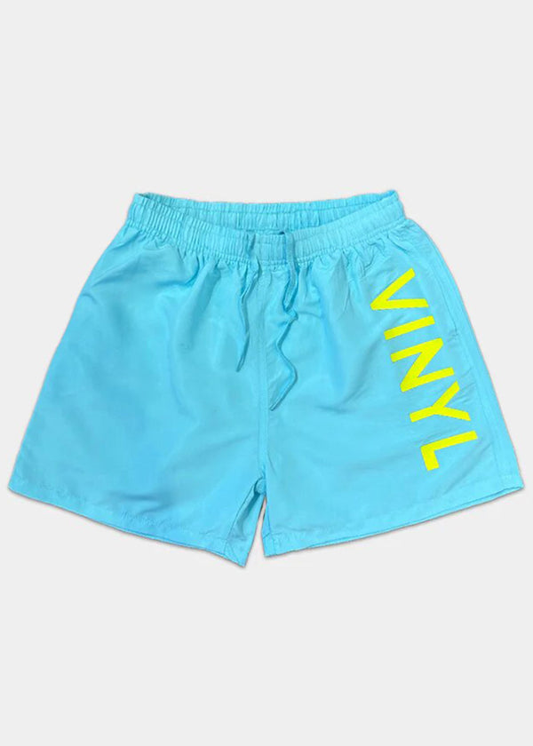Ανδρικό μαγιό Vinyl Art Clothing - 00965-24 - side logo midi swim boxer γαλάζιο