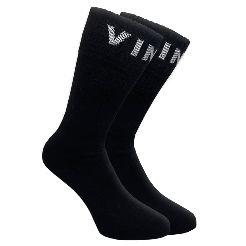 Vinyl art clothing - 01041-12-ONE - logo socks one pair  - black