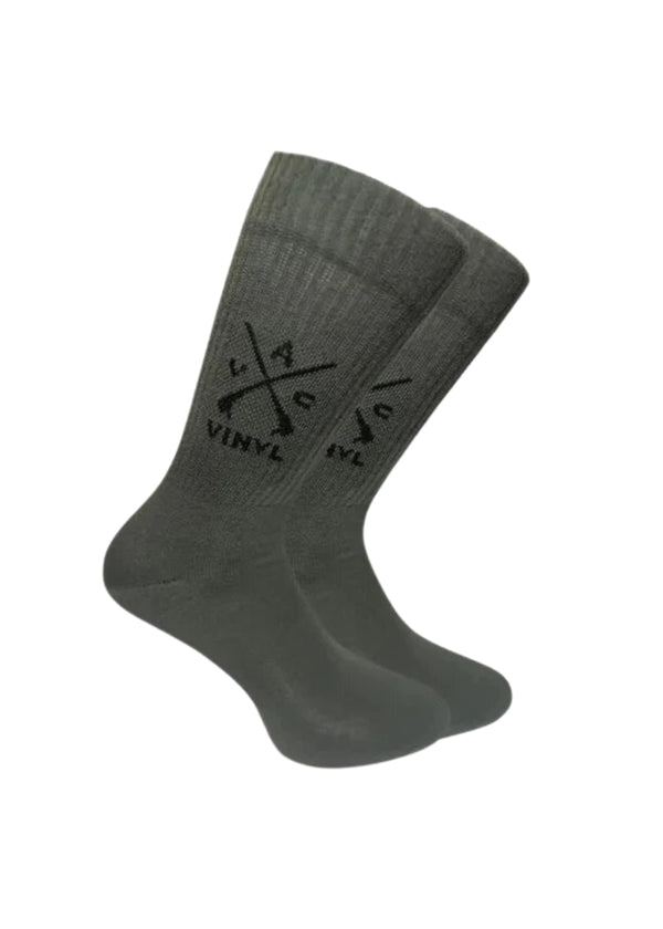 Μακριές Κάλτσες Vinyl art clothing - 02030-04-ONE - logo socks one pair χακί