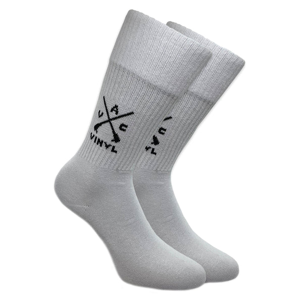 Μακριές Κάλτσες Vinyl art clothing - 02030-21-ONE - logo socks one pair λευκό