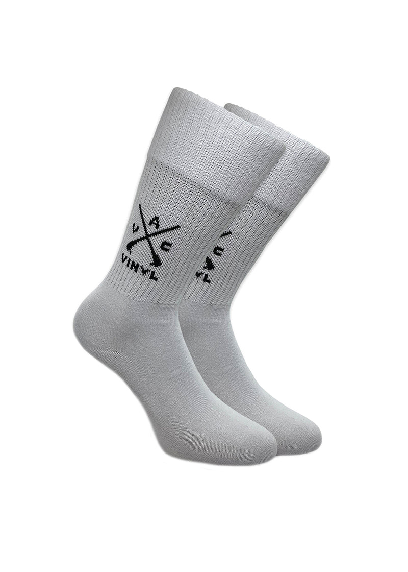 Μακριές Κάλτσες Vinyl art clothing - 02030-21-ONE - logo socks one pair λευκό