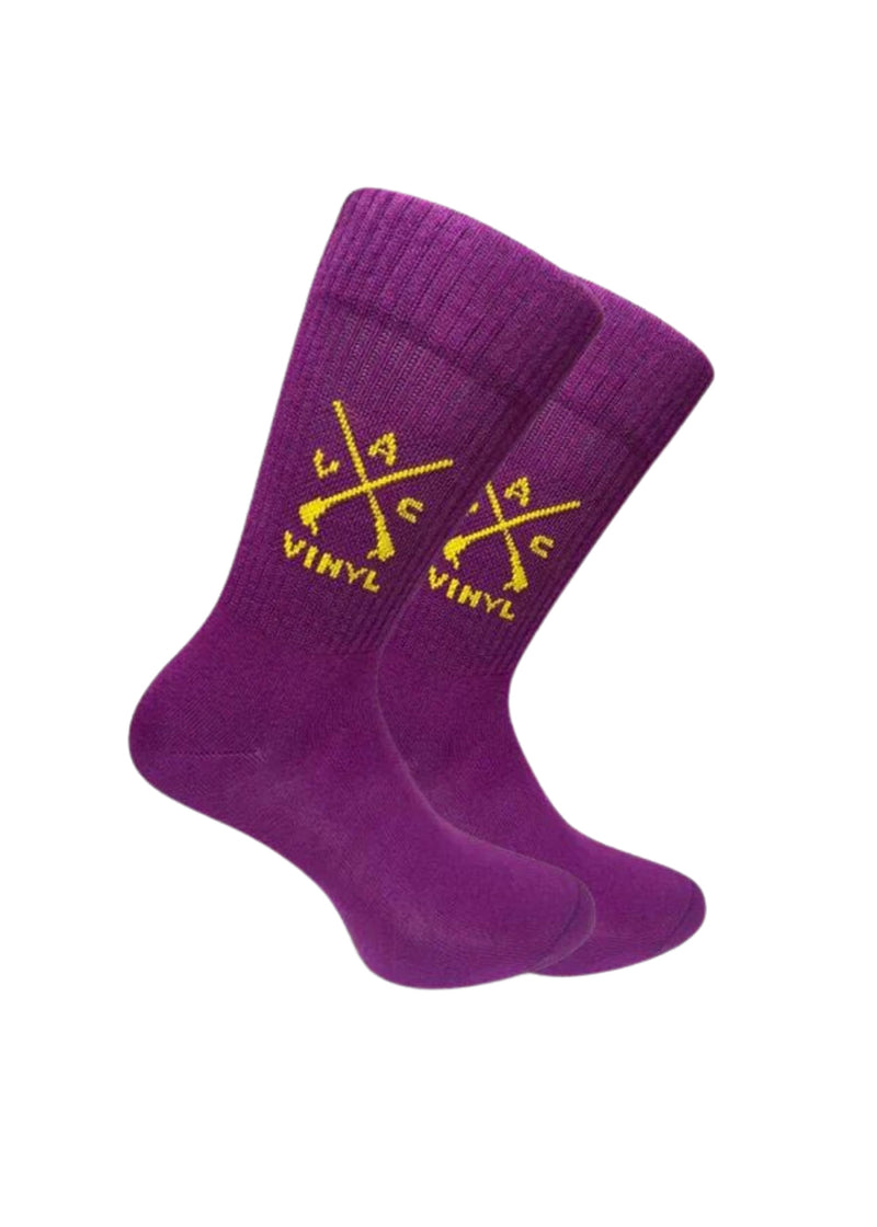 Μακριές Κάλτσες Vinyl art clothing - 02030-22-ONE - logo socks one pair μωβ