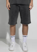 Ανδρική βερμούδα Vinyl Art Clothing - 02520-01 -  regular fit  premium washed shorts μαύρο