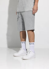 Ανδρική βερμούδα Vinyl Art Clothing - 02520-09 -  regular fit  premium washed shorts γκρι