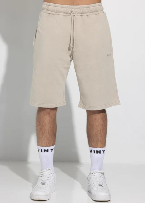 Ανδρική βερμούδα Vinyl Art Clothing - 02520-77 -  regular fit  premium washed shorts μπεζ