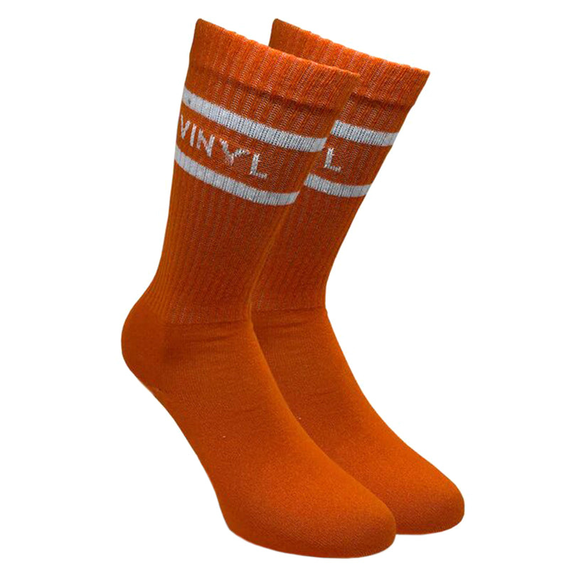 Vinyl art clothing - 03054-22-ONE - logo socks one pair - orange
