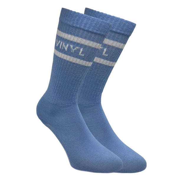 Vinyl art clothing - 03054-24-ONE - logo socks one pair  - blue