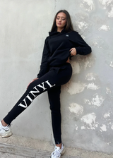 Ανδρική φόρμα Vinyl art clothing - 03524-01 - side logo sweatpant μαύρο