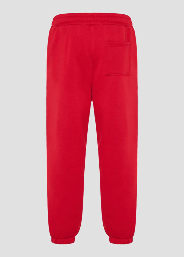 Ανδρική φόρμα Vinyl Art Clothing-04815-55-red cotton relaxed fit-emblem sweatpants