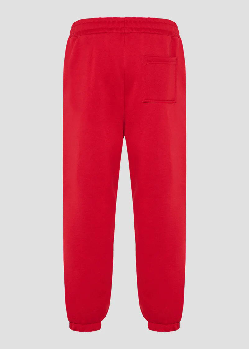 Ανδρική φόρμα Vinyl Art Clothing-04815-55-red cotton relaxed fit-emblem sweatpants