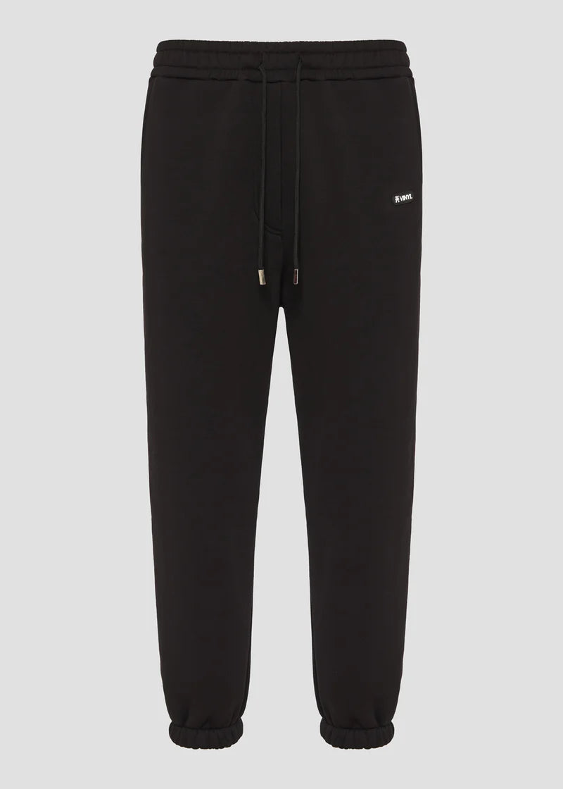 Ανδρική φόρμα Vinyl Art Clothing - 04815-01 - relaxed fit emblem sweatpants μαύρο