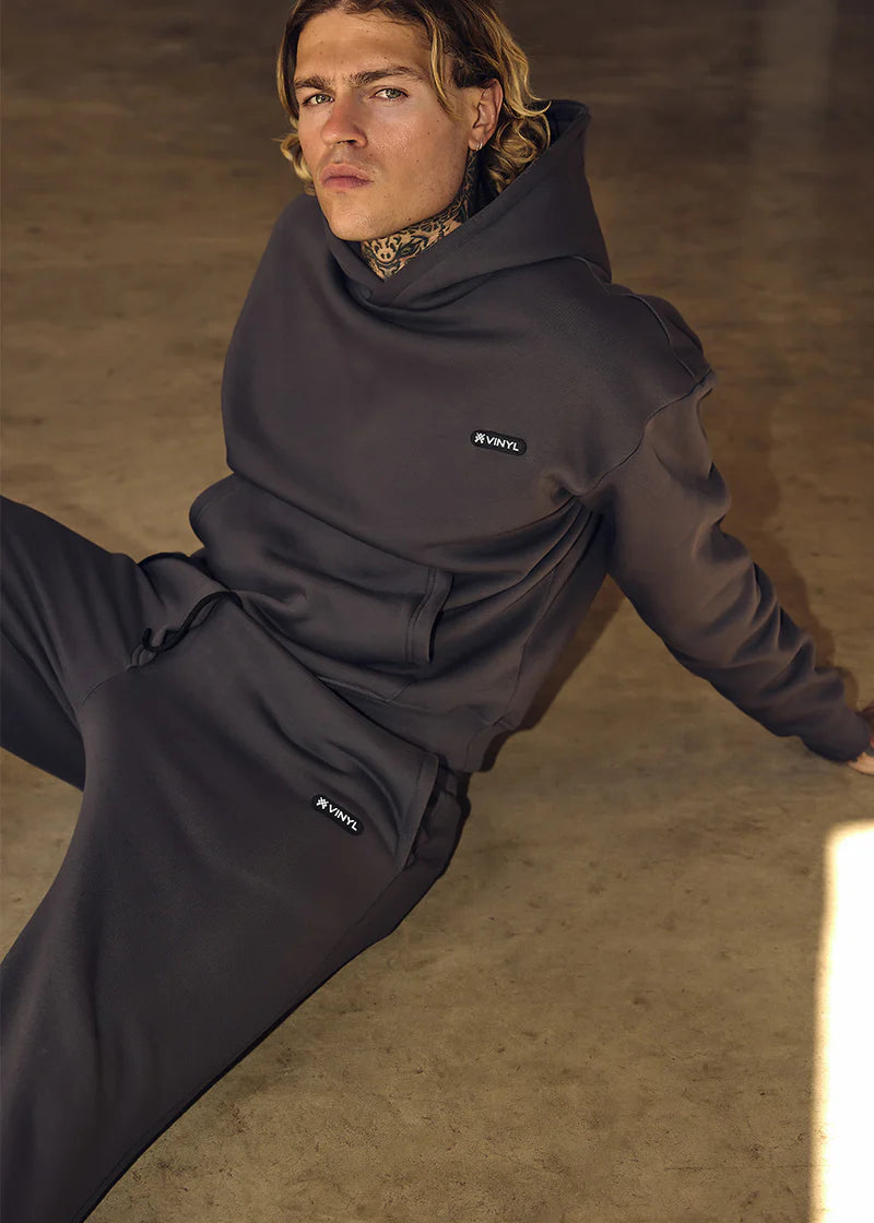 Ανδρική φόρμα Vinyl Art Clothing - 04815-09 - relaxed fit emblem sweatpants γκρι