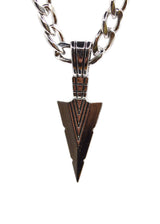 GUF CLOTHING Αλυσίδα από ανοξείδωτο ατσάλι Arrow ασημένιο 050626T-01