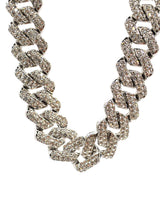 GUF CLOTHING Αλυσίδα από ανοξείδωτο ατσάλι Zircon ασημί 050626T-03-silver