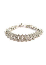 GUF CLOTHING Βραχιόλι από ανοξείδωτο ατσάλι ασημί Zircon 050626T-04-silver