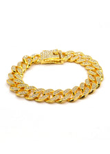GUF CLOTHING Βραχιόλι από ανοξείδωτο ατσάλι χρυσό Zircon 050626T-04-gold