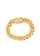 GUF CLOTHING Βραχιόλι από ανοξείδωτο ατσάλι χρυσό Zircon 050626T-04-gold