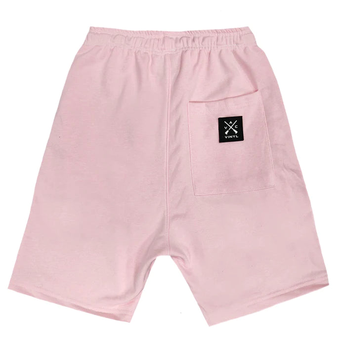 Vinyl art clothing - 05434-03-W - shorts with logo tape - pink