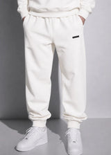 VINYL ART CLOTHING - Ανδρική φόρμα Modern basic sweatpants - Λευκό 05820-02