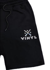 Ανδρική βερμούδα Vinyl art clothing - 05970-01 - elevated logo shorts μαύρο