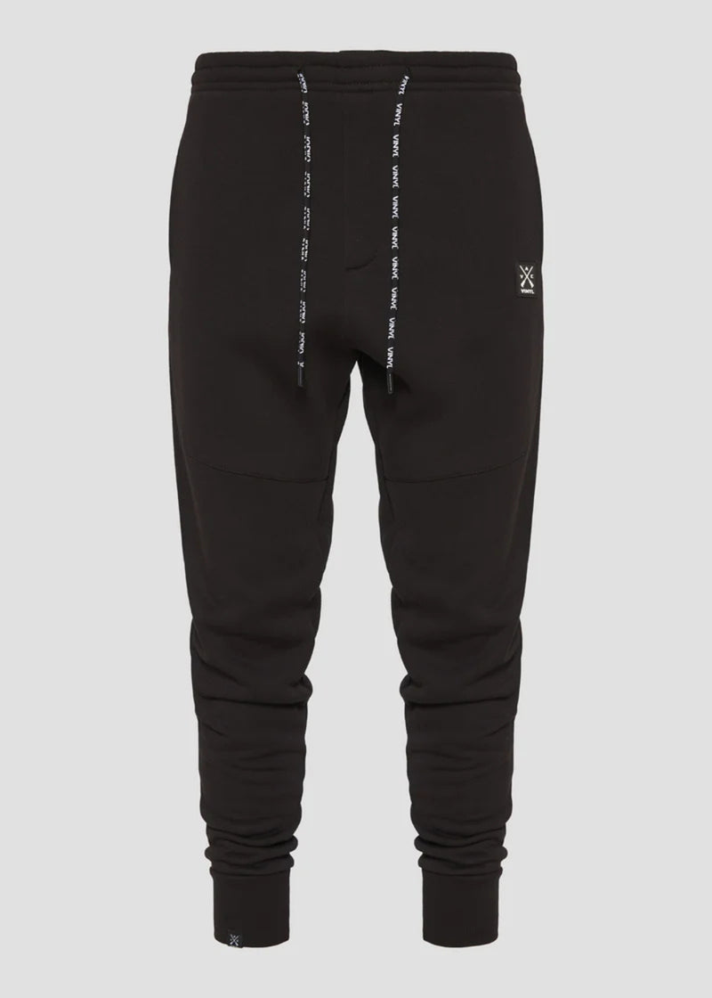 Ανδρική φόρμα Vinyl Art Clothing - 06324-01 - core pants cotton regular fit μαύρο