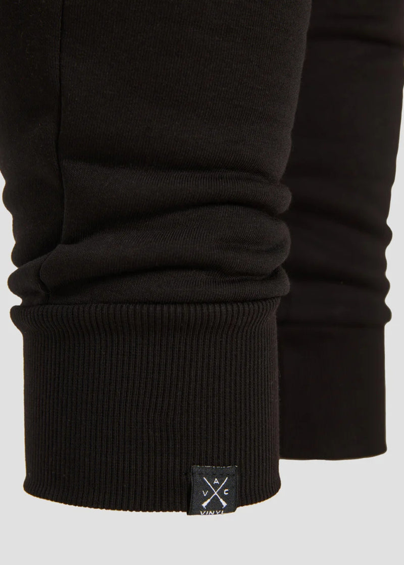 Ανδρική φόρμα Vinyl Art Clothing - 06324-01 - core pants cotton regular fit μαύρο