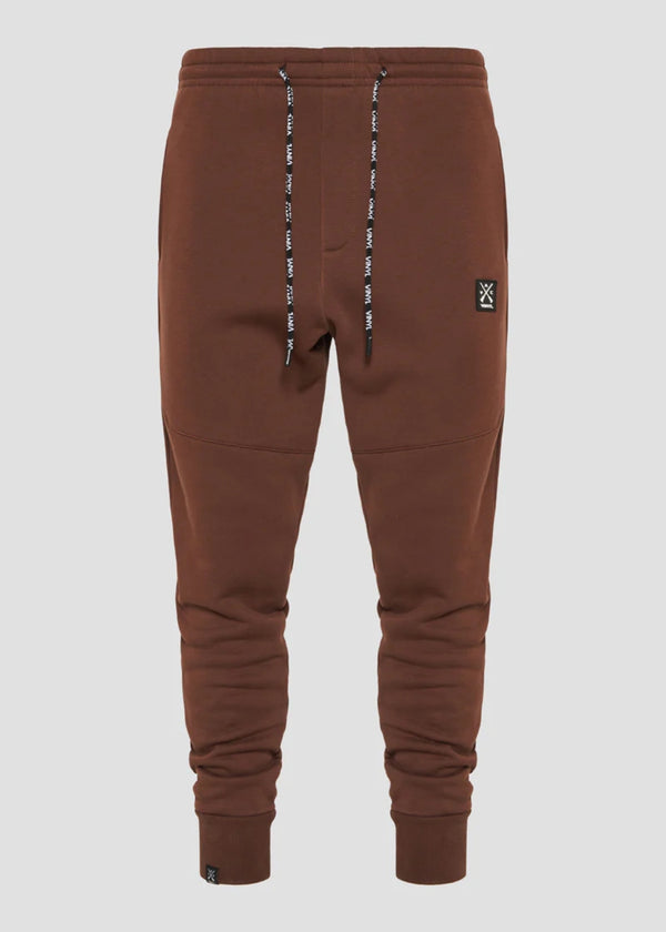 Ανδρική φόρμα Vinyl Art Clothing - 06324-33 - core pants cotton regular fit καφέ