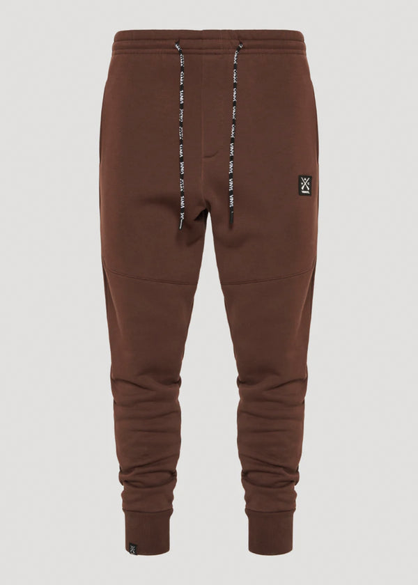 Ανδρική φόρμα Vinyl Art Clothing - 06324-33 - core pants cotton regular fit καφέ
