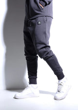 Ανδρική φόρμα ΜΕ Χνούδι Vinyl art clothing - 08950-09-X - essential sweatpants σκούρο γκρι