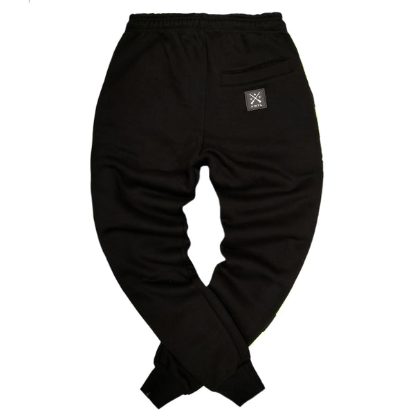 Vinyl art clothing - 09530-01 - taped sweatpants - black