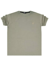 Ανδρική κοντομάνικη μπλούζα Close Society-100-2-khaki Embroidered Logo