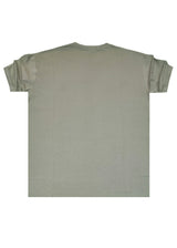 Ανδρική κοντομάνικη μπλούζα Close Society-100-2-khaki Embroidered Logo