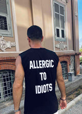 Αμάνικη Μπλούζα Close society - S24-802 - allergic to idiots sleeveless tee μαύρο