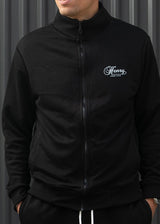 Ανδρική slim fit μαύρη ζακέτα χωρίς χνούδι Henry clothing - 3-739 - black