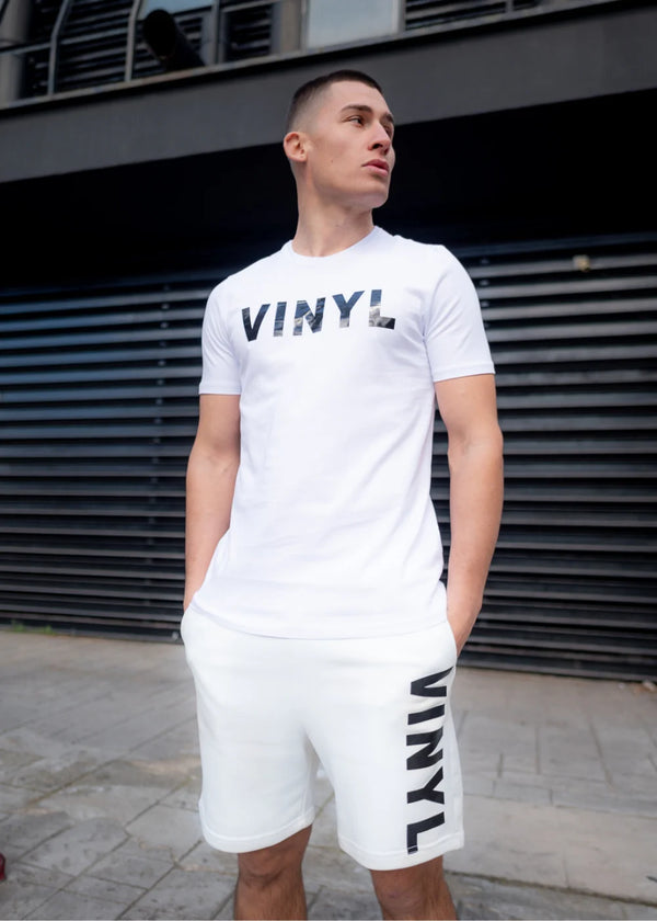 Vinyl art clothing - 04952-02 - logo print shorts - white