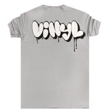 Vinyl art clothing - 10476-09-W - graffiti logo t-shirt - ice