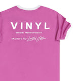Vinyl art clothing big logo t-shirt - magenda