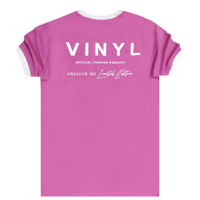 Vinyl art clothing - 10731-14 - big logo t-shirt - magenda
