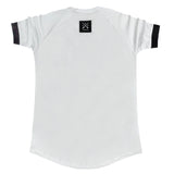 Vinyl art clothing - 10918-02-W - tape cuff sleeve t-shirt - white