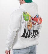 Jcyj - TRM1149 - M&M oversized hoodie - white