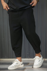 HENRY CLOTHING - Ανδρικό φθινοπωρινό παντελόνι - Μαύρο 8-145